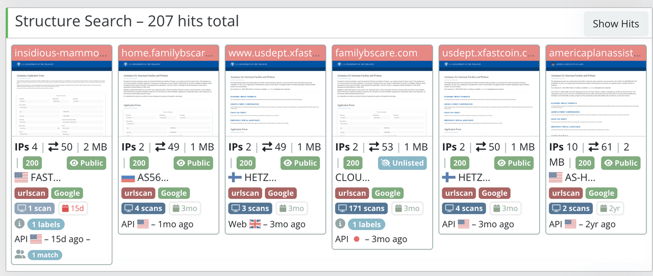 urlscan Structure Search
